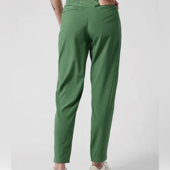 Athleta Brooklyn Ankle Pants - Vineyard Green Color - Picture 2 of 8